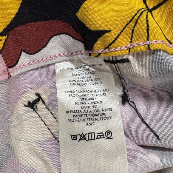 Maeve by Anthropologie The Colette Boho Floral Wide Leg Pants Women Size 26 - Picture 5 of 13